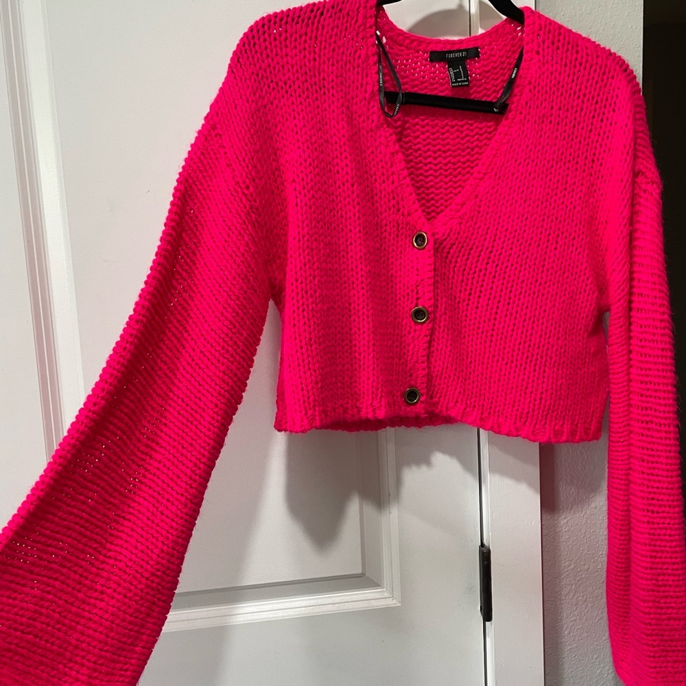 Hot pink forever 21 sweater
